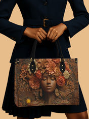 Afro Flora Premium Leather Handbag QR0TV027
