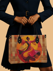 Unstoppable Rhythm Premium Leather Handbag QR0TD104