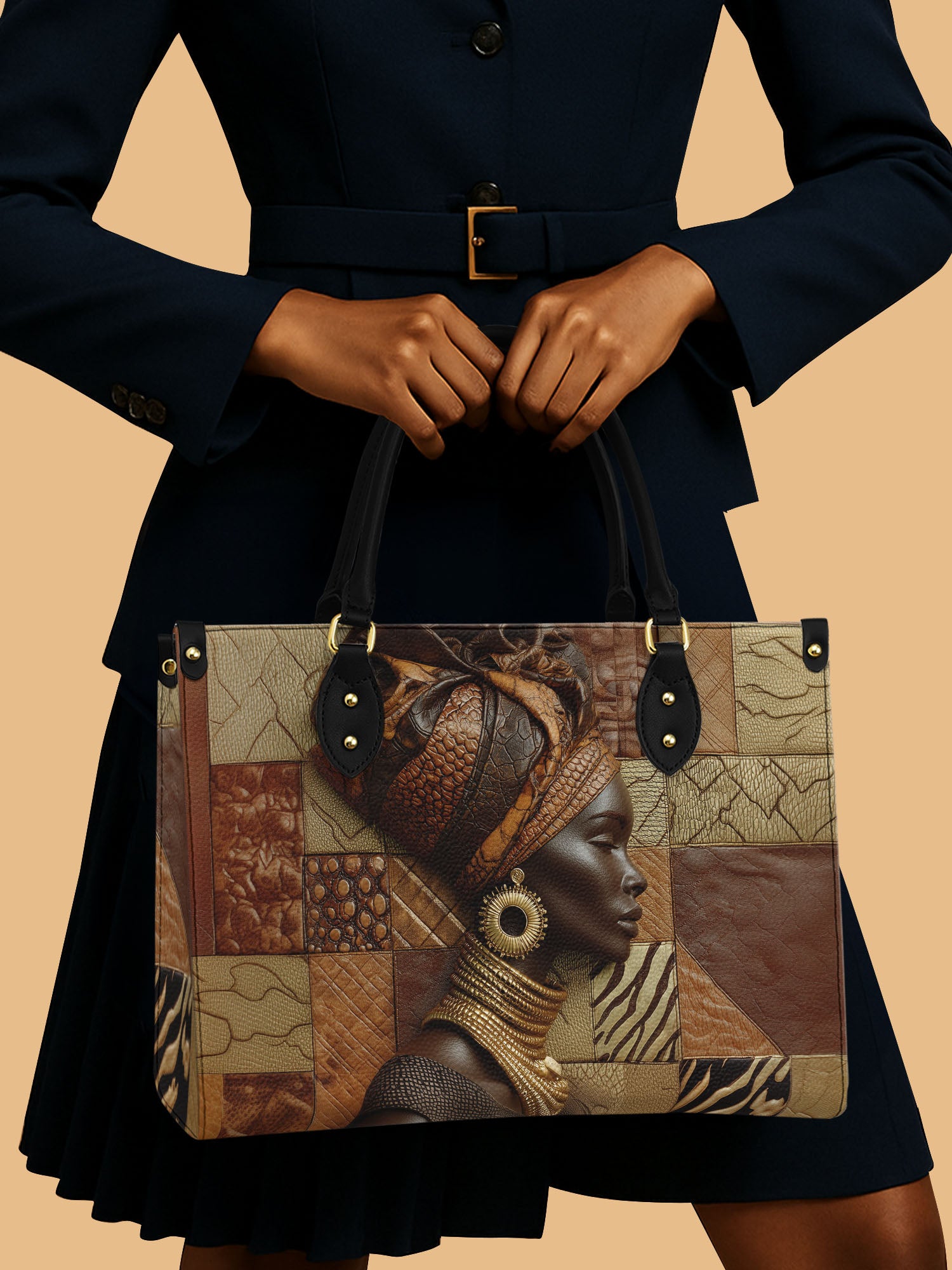 Feline Goddess Energy Premium Leather Handbag QR0TD505