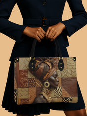 Feline Goddess Energy Premium Leather Handbag QR0TD505