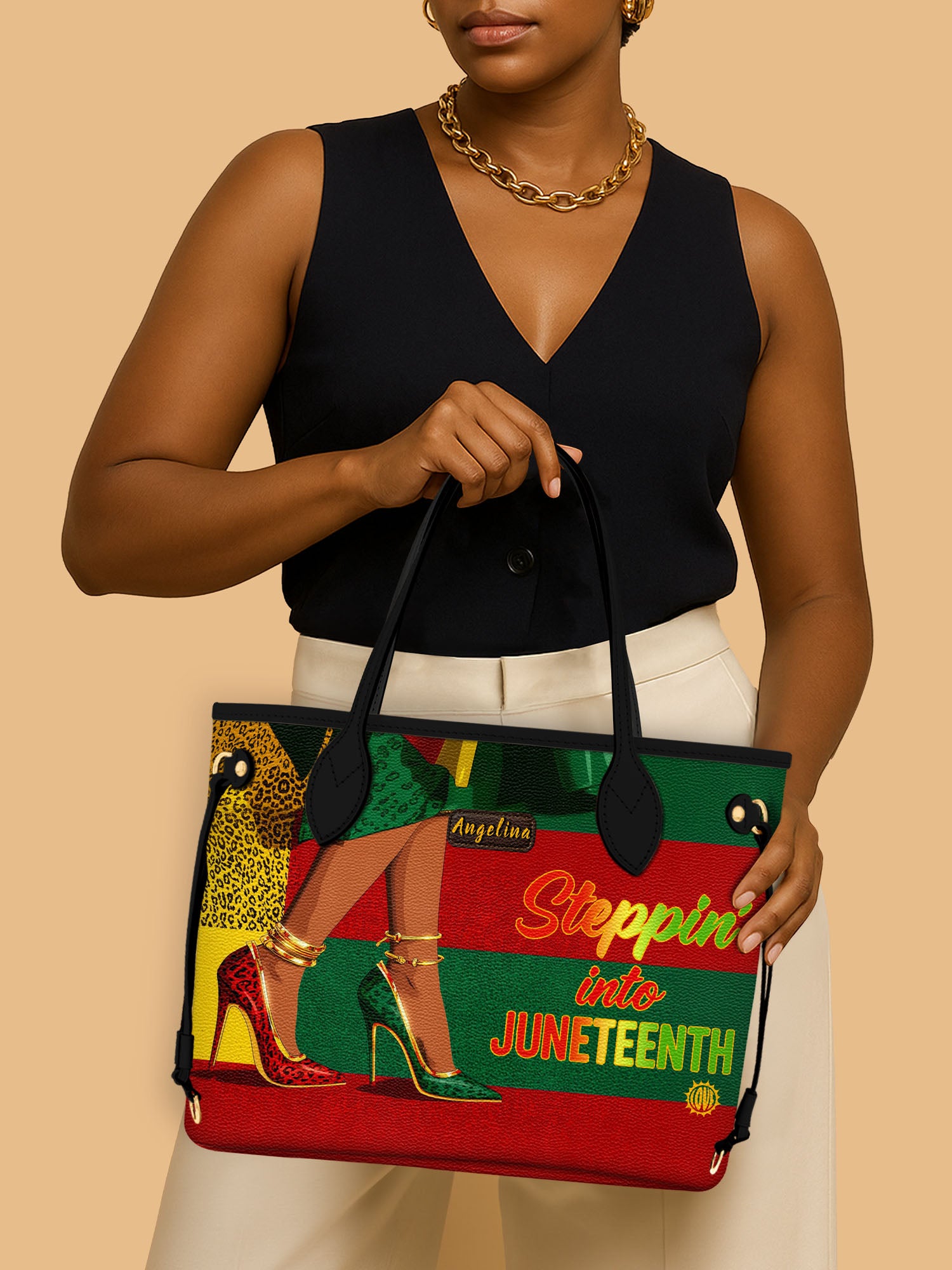 Stepping Into Juneteenth Classic Shopper Tote