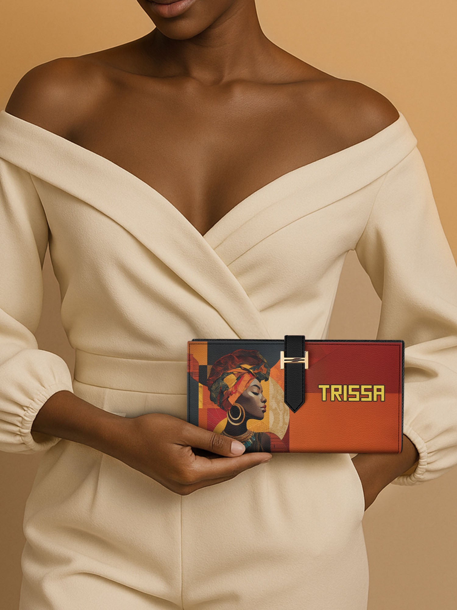 Afrique Hide Tab Closure Wallet