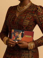 Afrique Hide Tab Closure Wallet