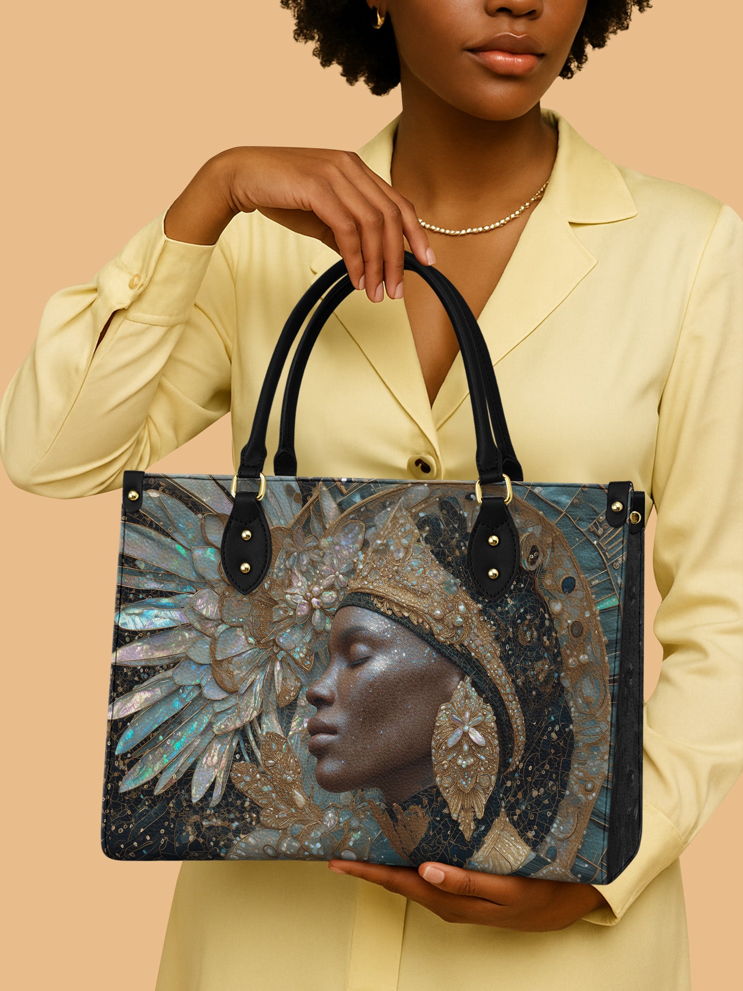 Shell Of Grace Premium Leather Handbag QR0XD516