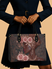African Allure Premium Leather Handbag QR0XD531