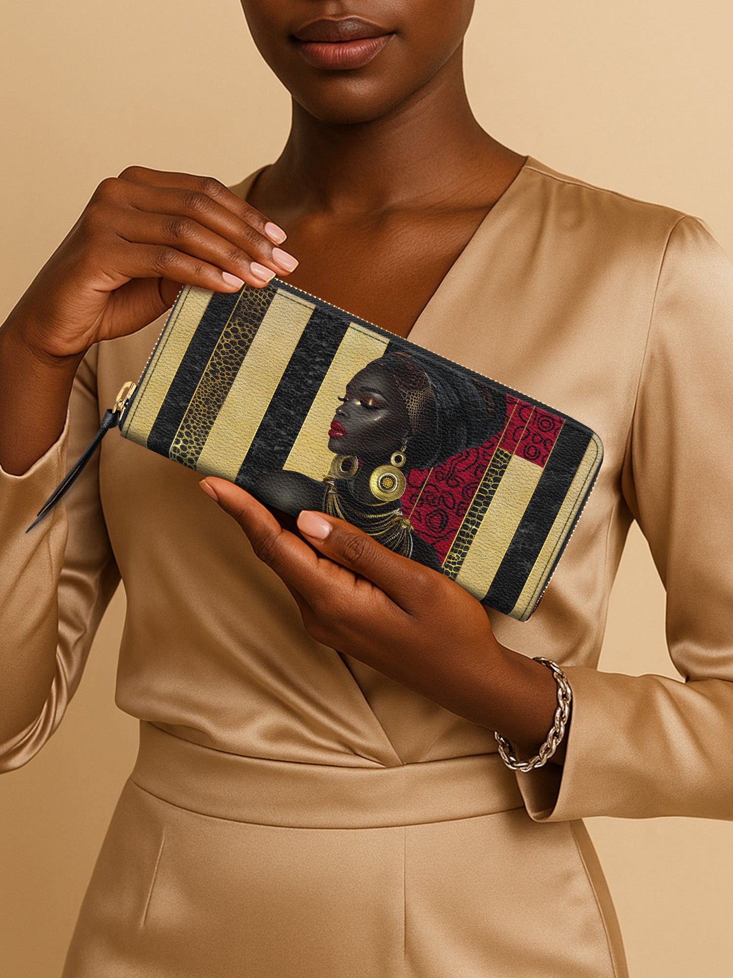 Gilded Silence Slimline Zippy Wallet QR0XD791