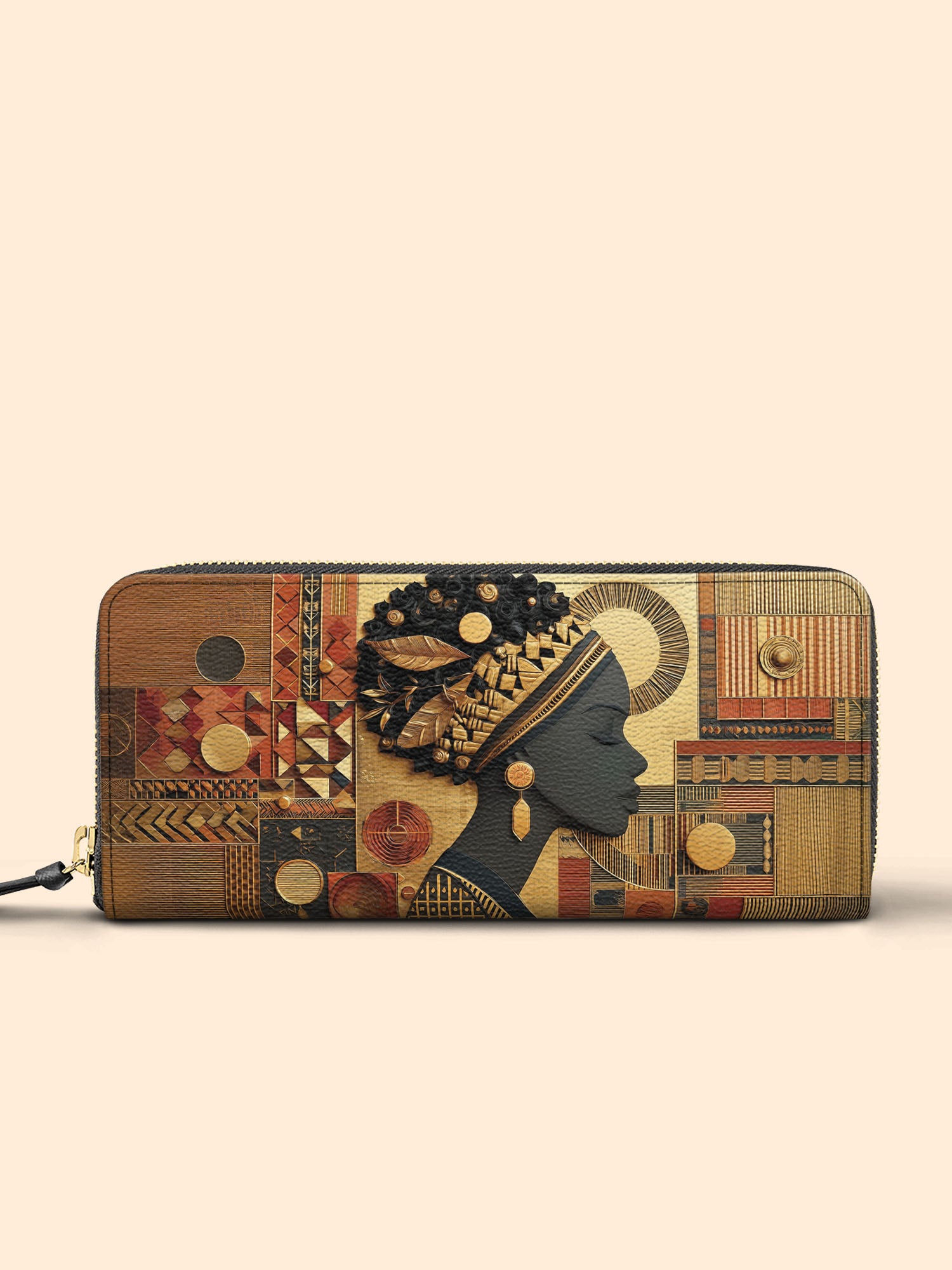 Bold African Slimline Zippy Wallet QR0XD842