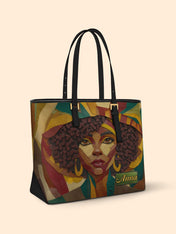 Royal Reflections Sleek Leather Tote