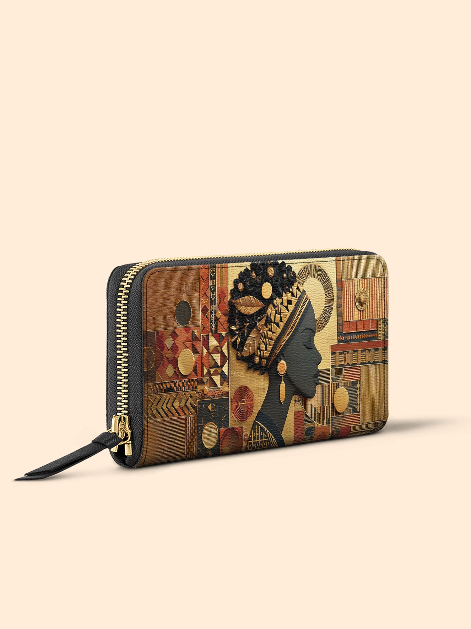 Bold African Slimline Zippy Wallet QR0XD842