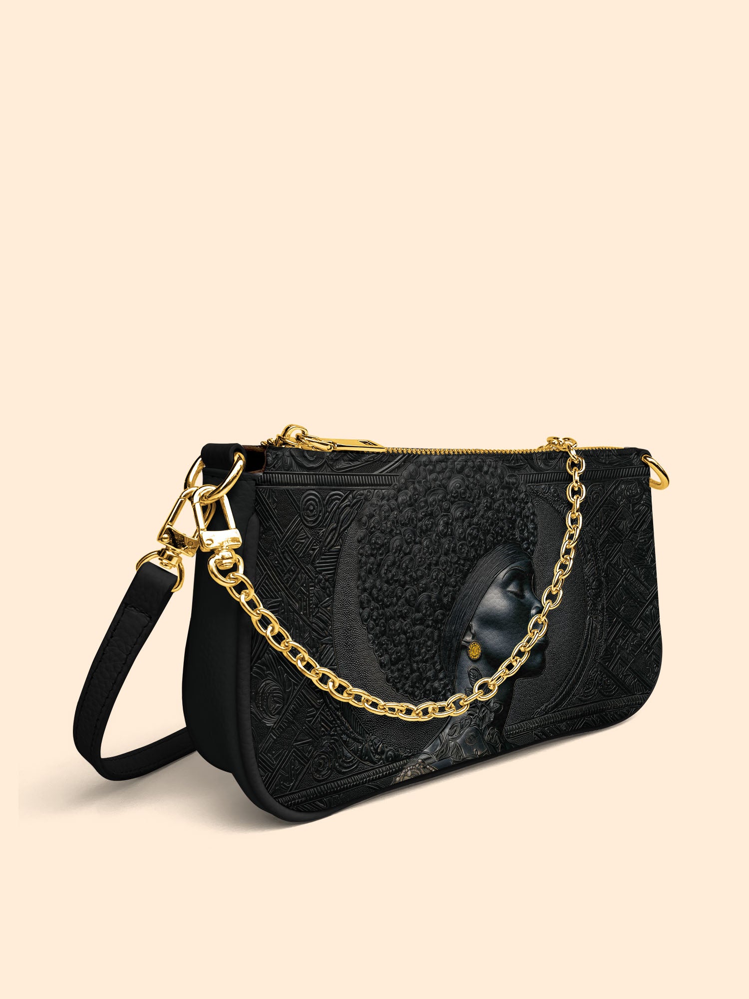 Crowned In Onyx Classic Zip Pochette QR0XD105