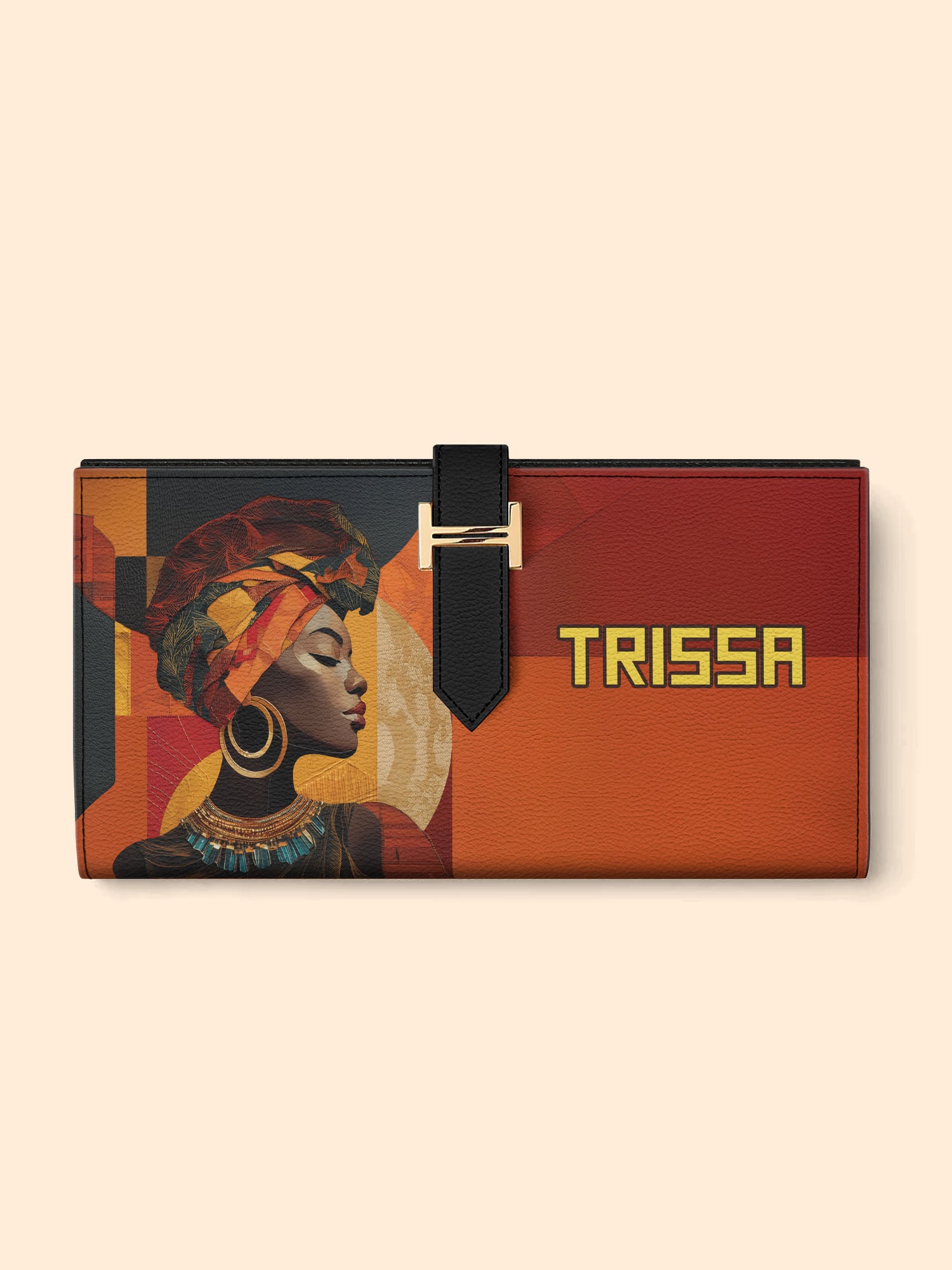 Afrique Hide Tab Closure Wallet