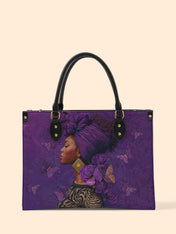 Empress Purple Premium Leather Handbag QR0HH111