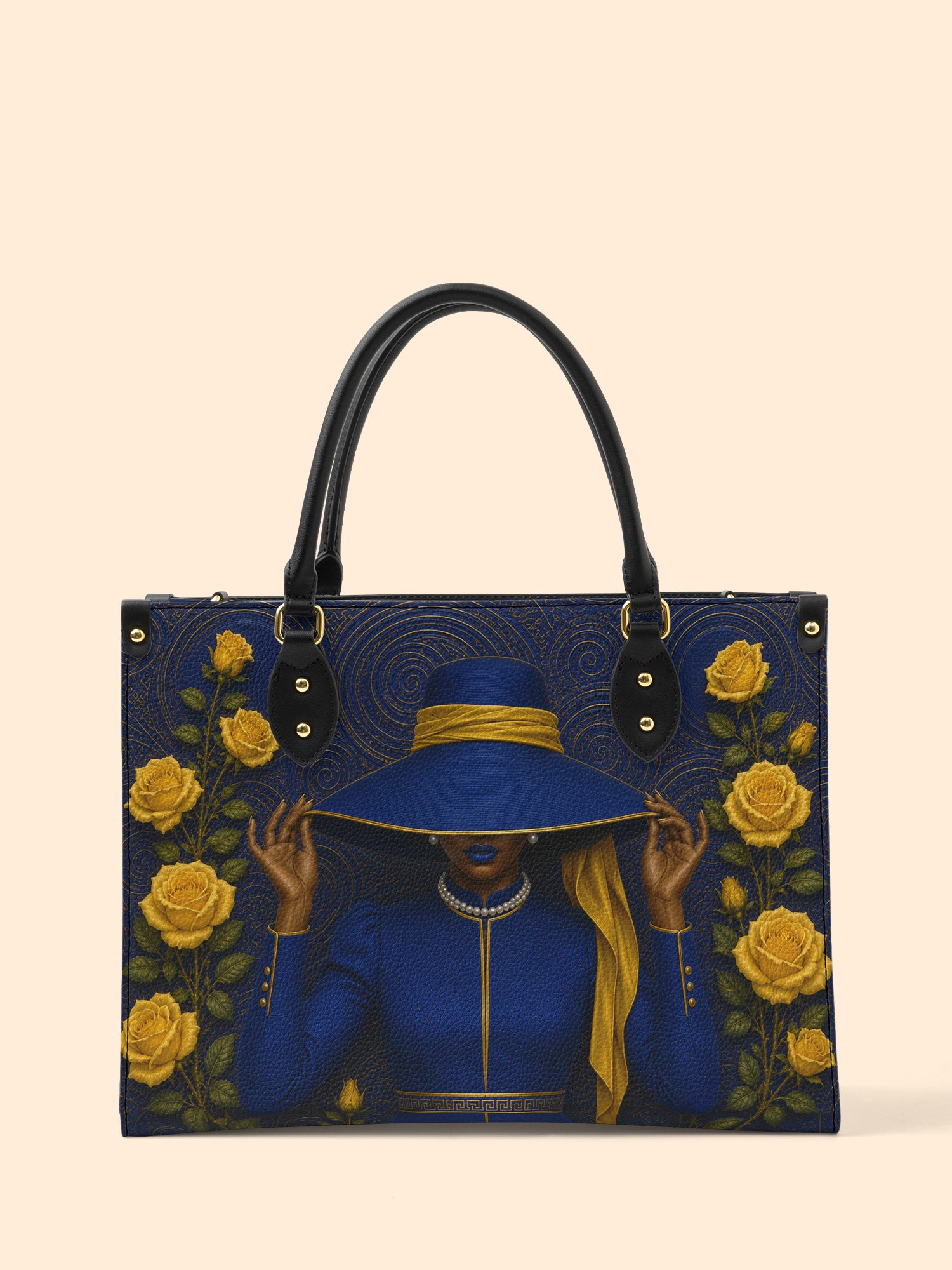 Regal Bloom Premium Leather Handbag QR0HH216