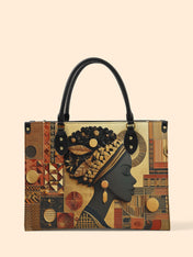Bold African Premium Leather Handbag QR0XD810