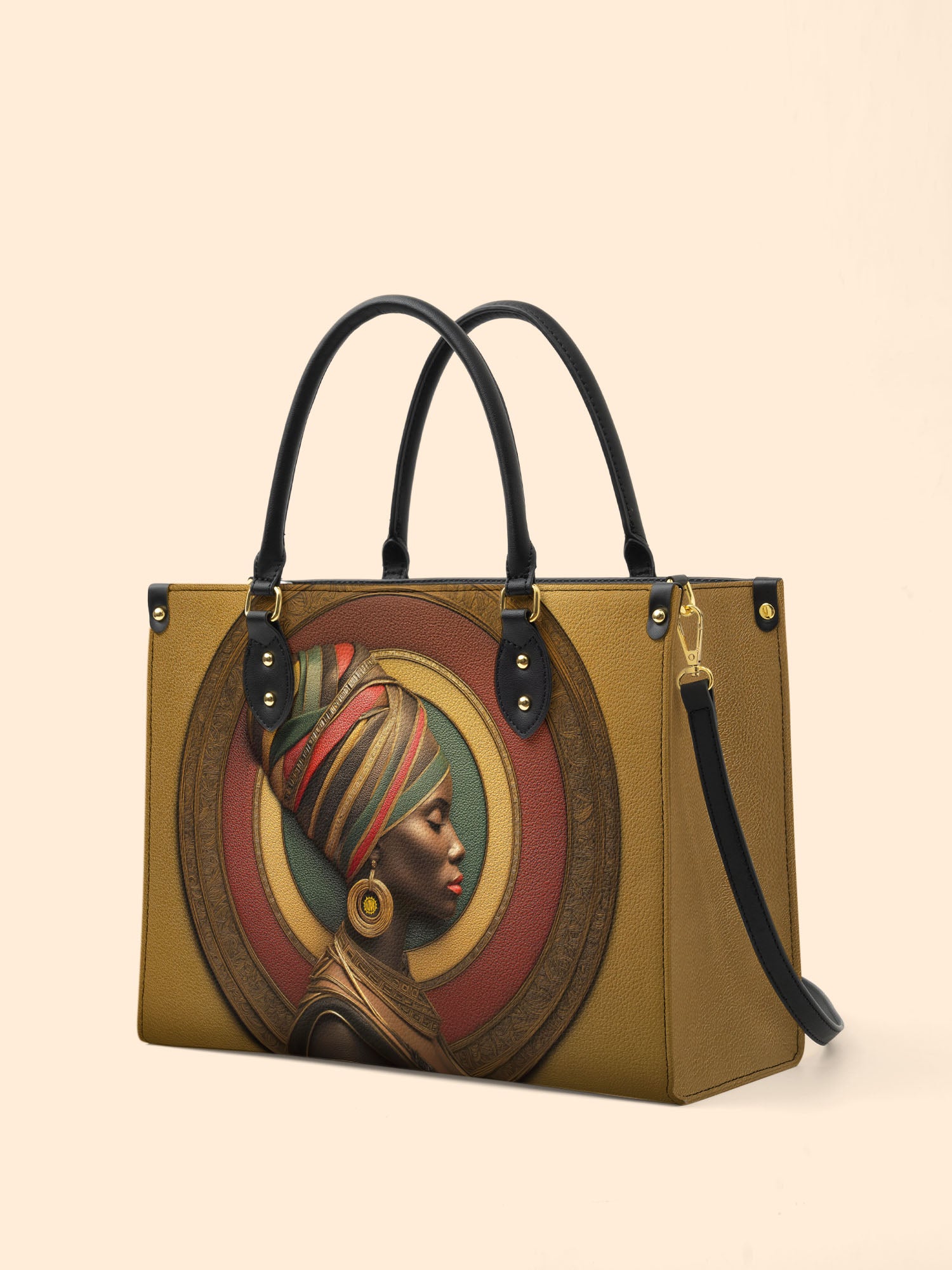 Circles Of Heritage Premium Leather Handbag QR0TV161