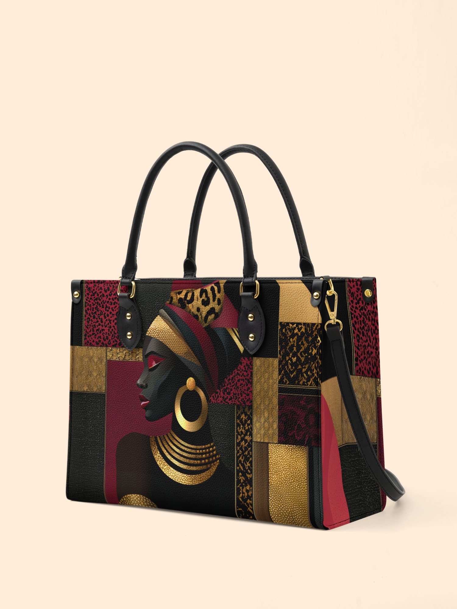 Leopard Grace Premium Leather Handbag QR0XD762