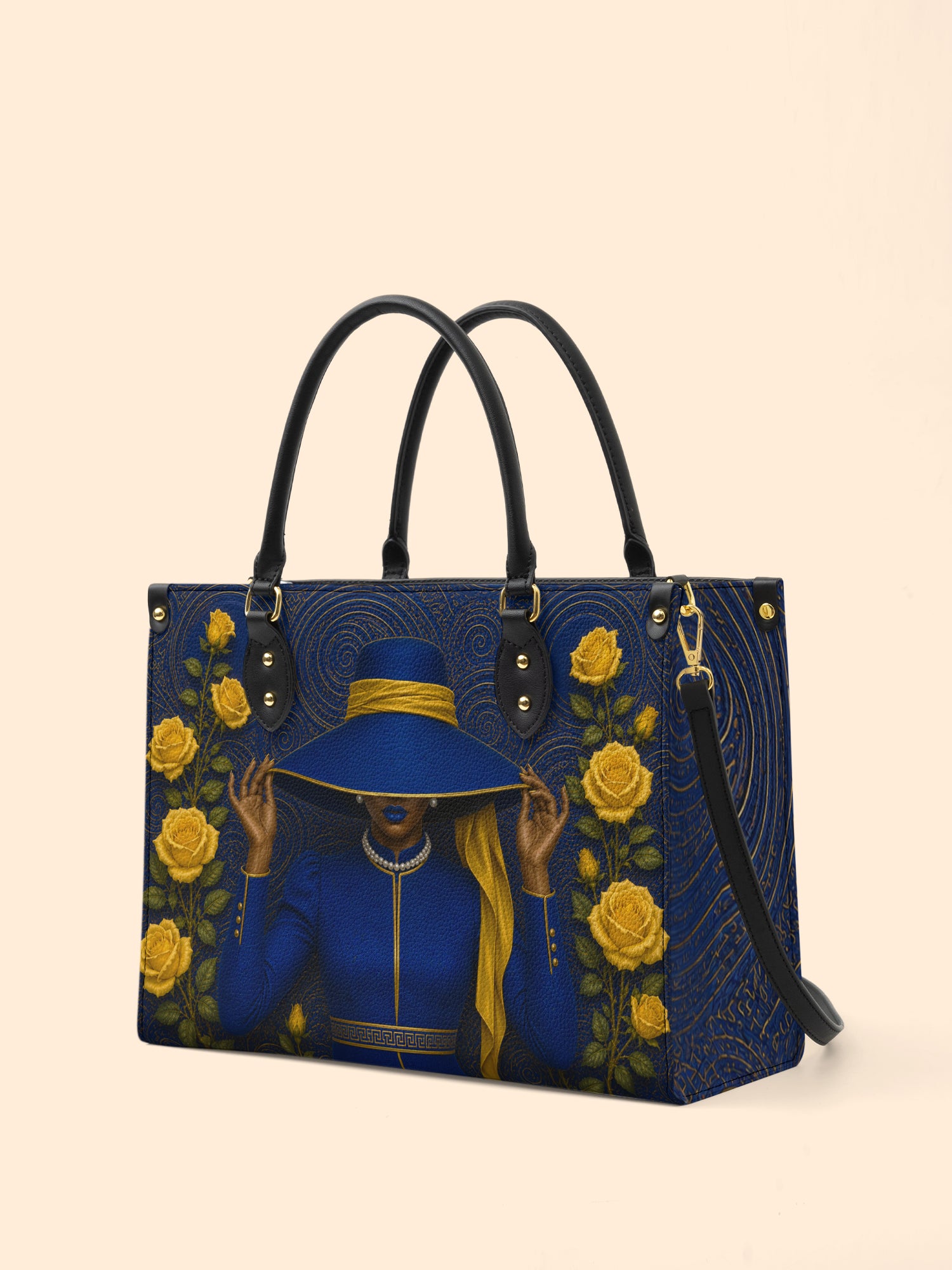 Regal Bloom Premium Leather Handbag QR0HH216