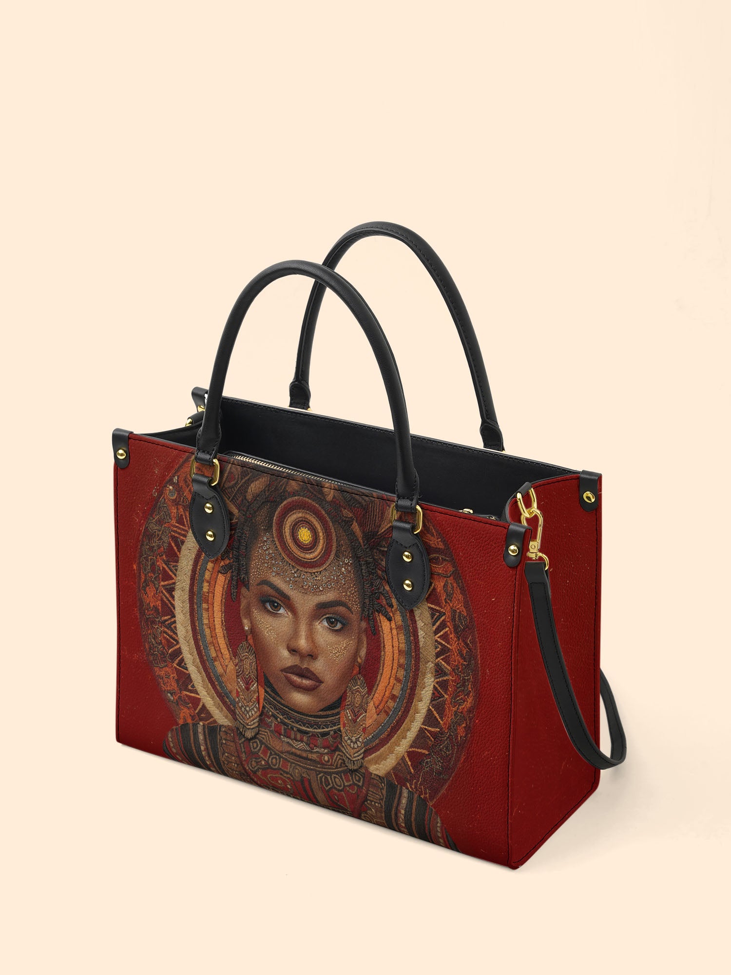 Ebony Aura Premium Leather Handbag QR0XD211