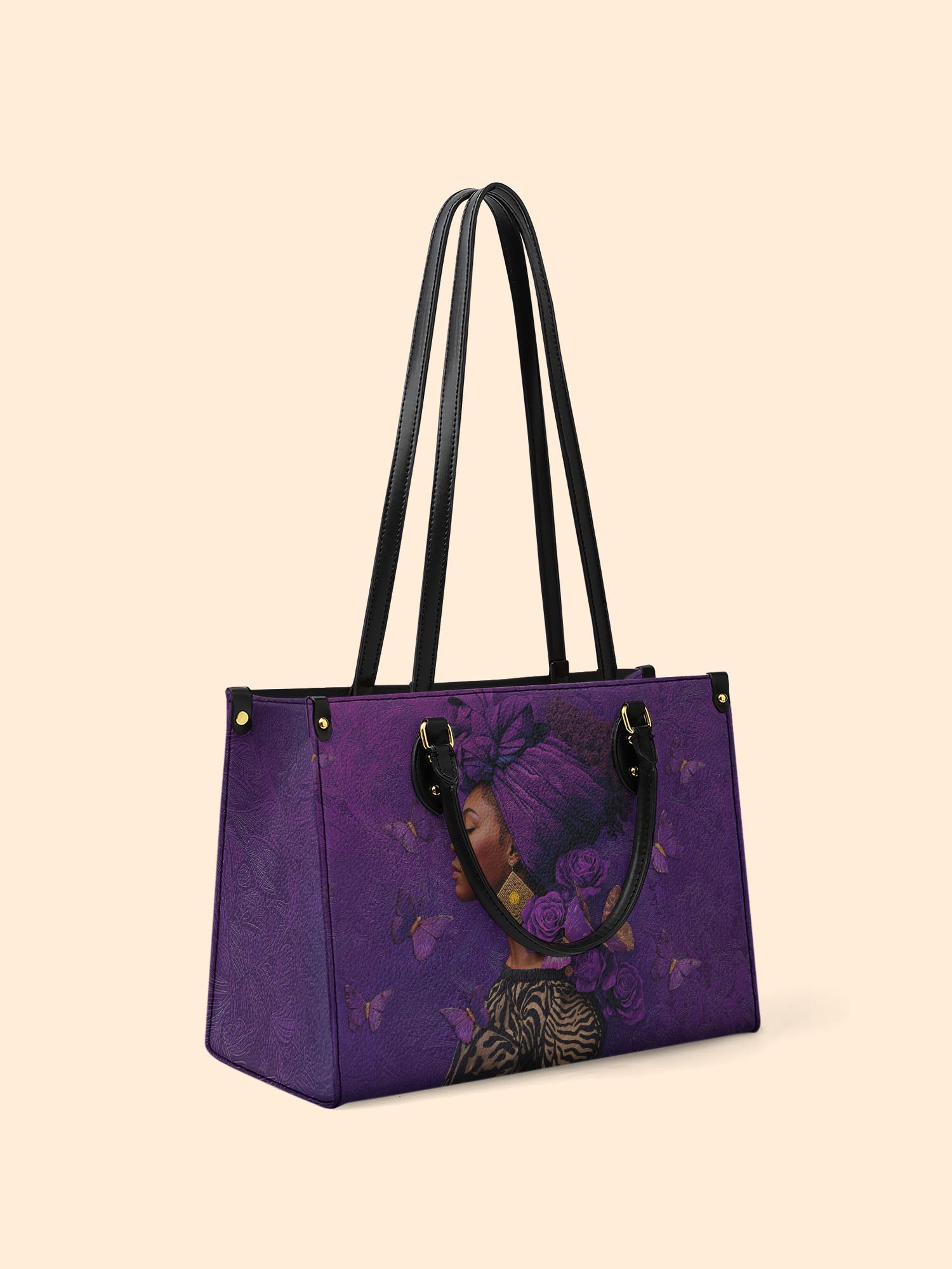 Empress Purple Premium Leather Handbag QR0HH111