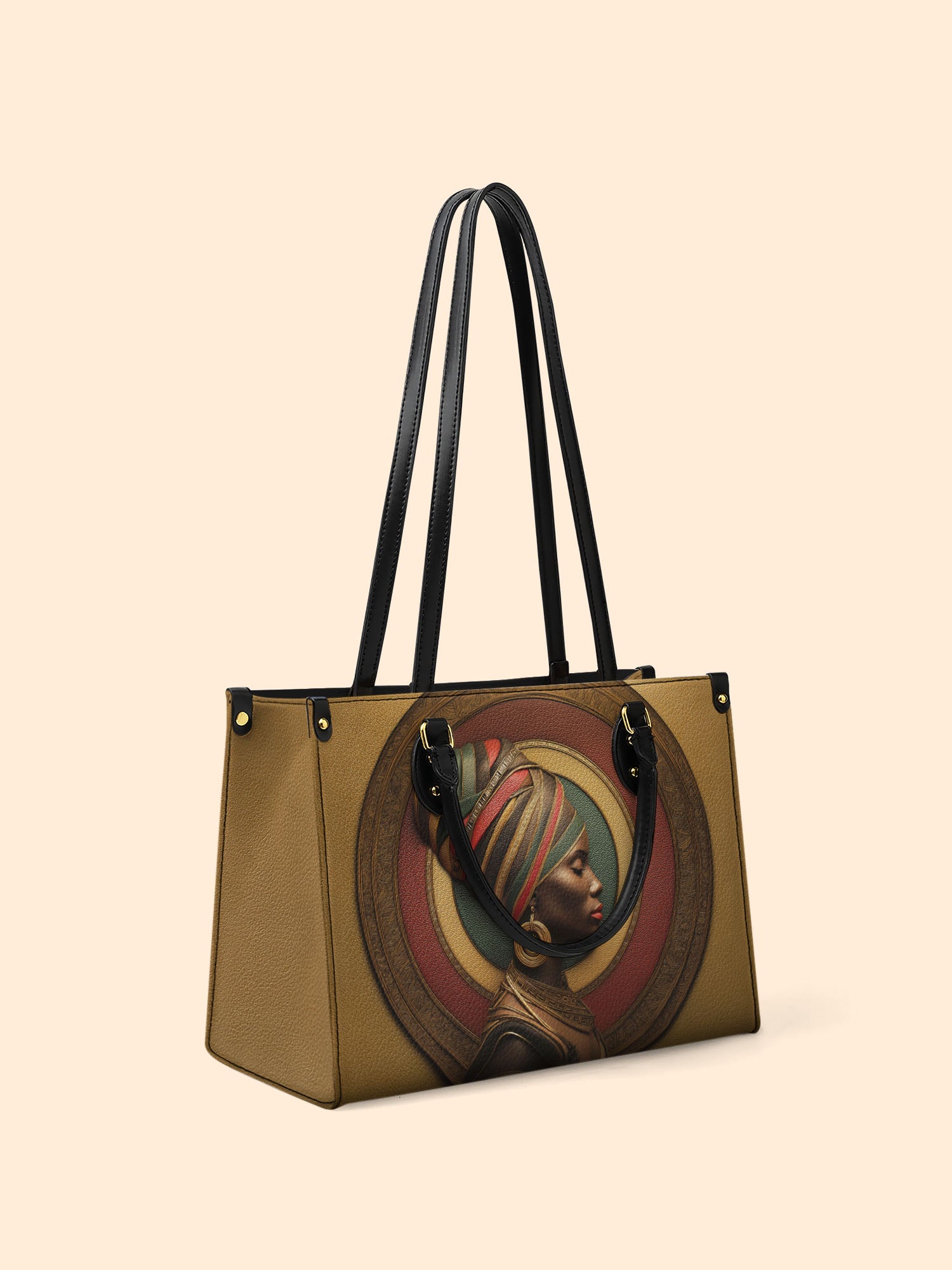 Circles Of Heritage Premium Leather Handbag QR0TV161