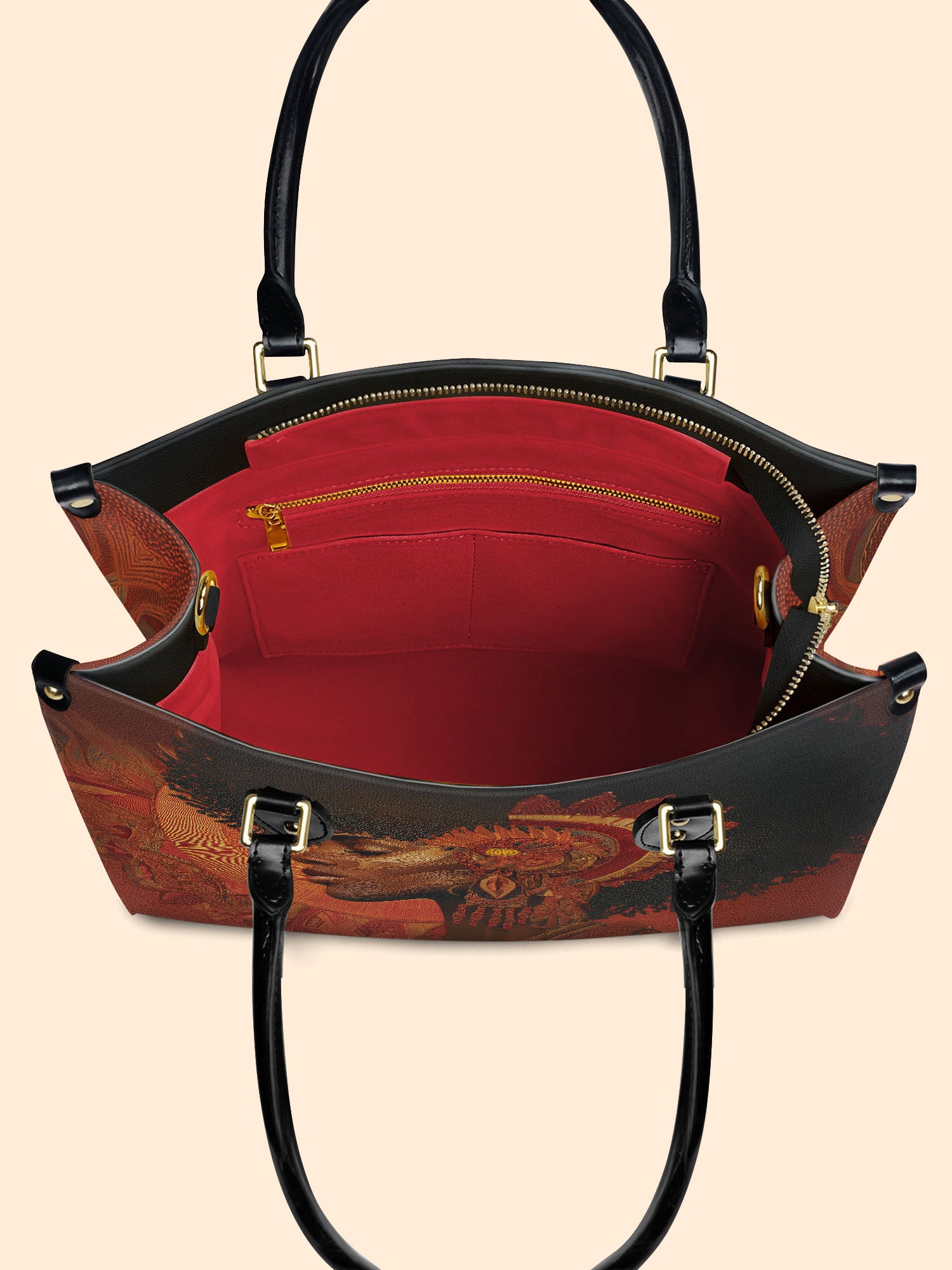 Onyx Halo Premium Leather Handbag QR0XD287