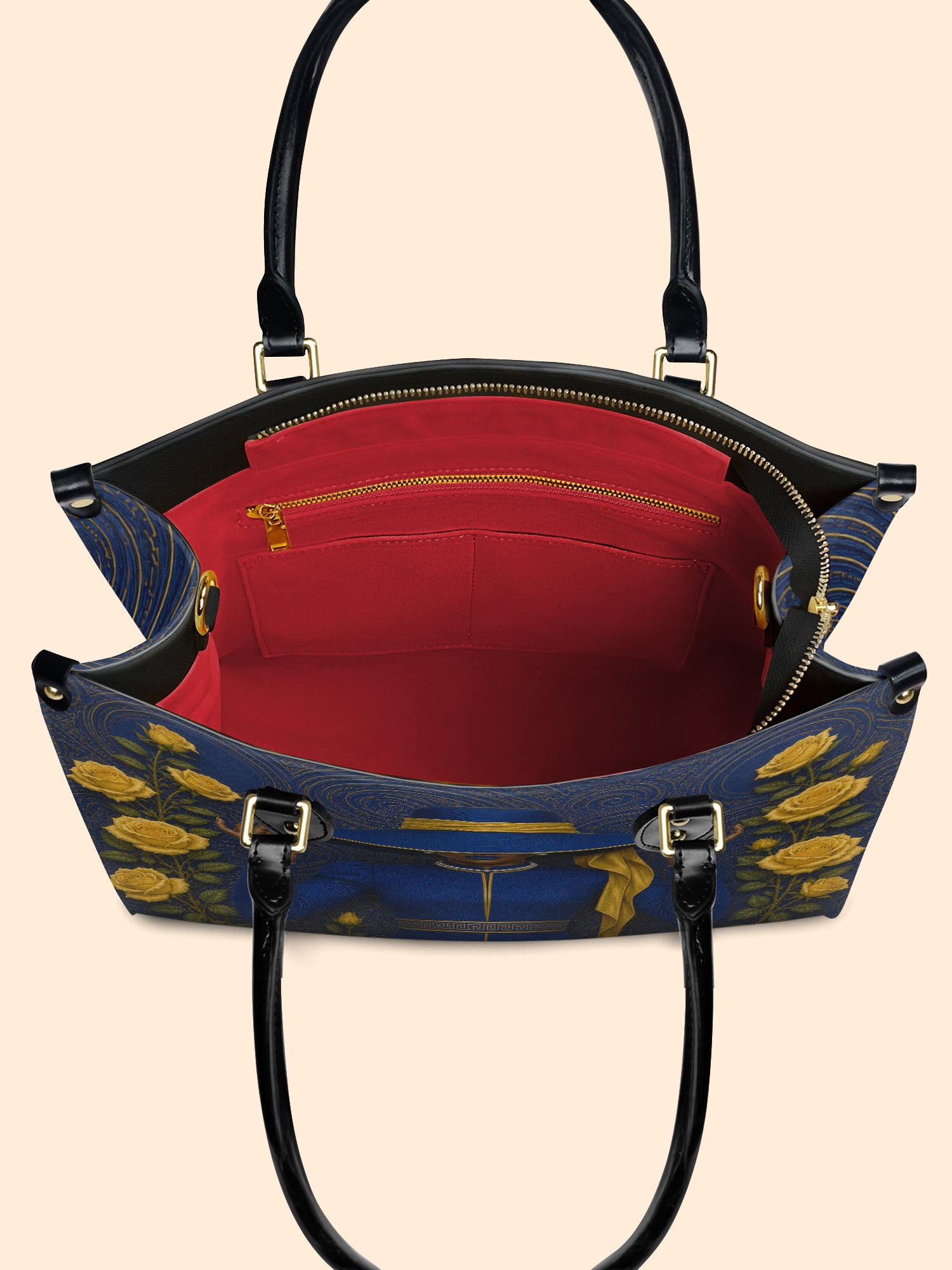 Regal Bloom Premium Leather Handbag QR0HH216