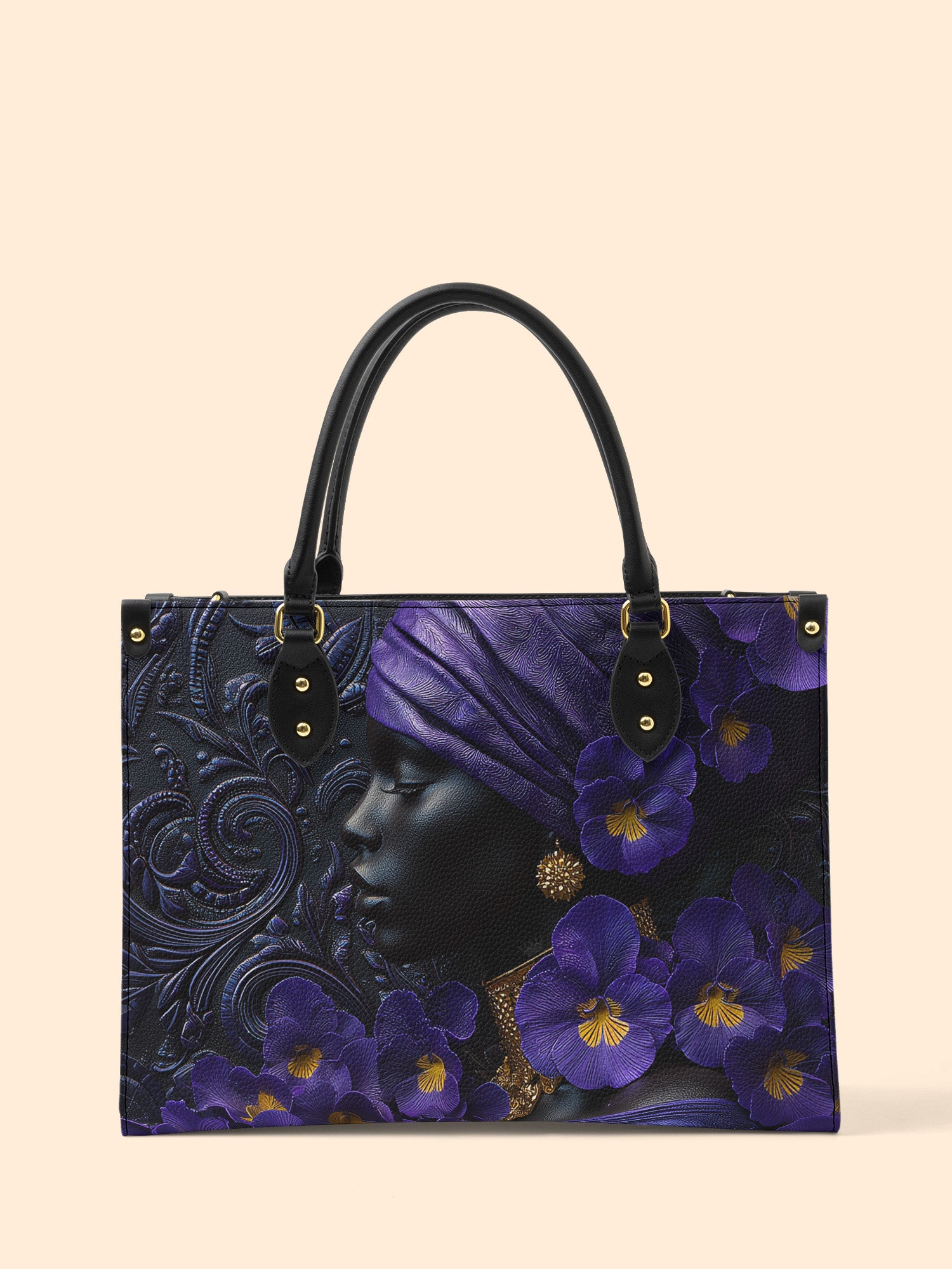 African Amulet Premium Leather Handbag QR0XD530