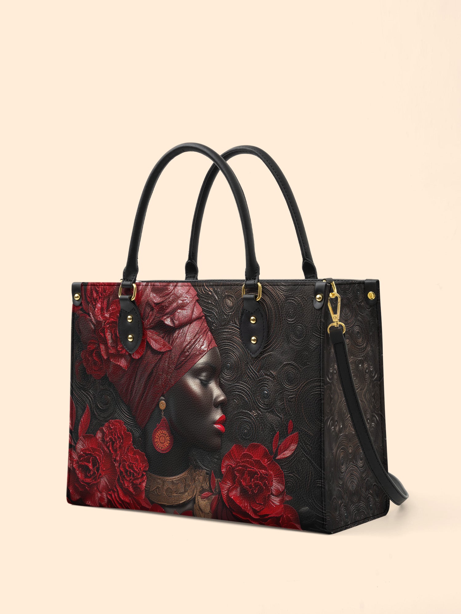 African Ardor Premium Leather Handbag QR0XD534