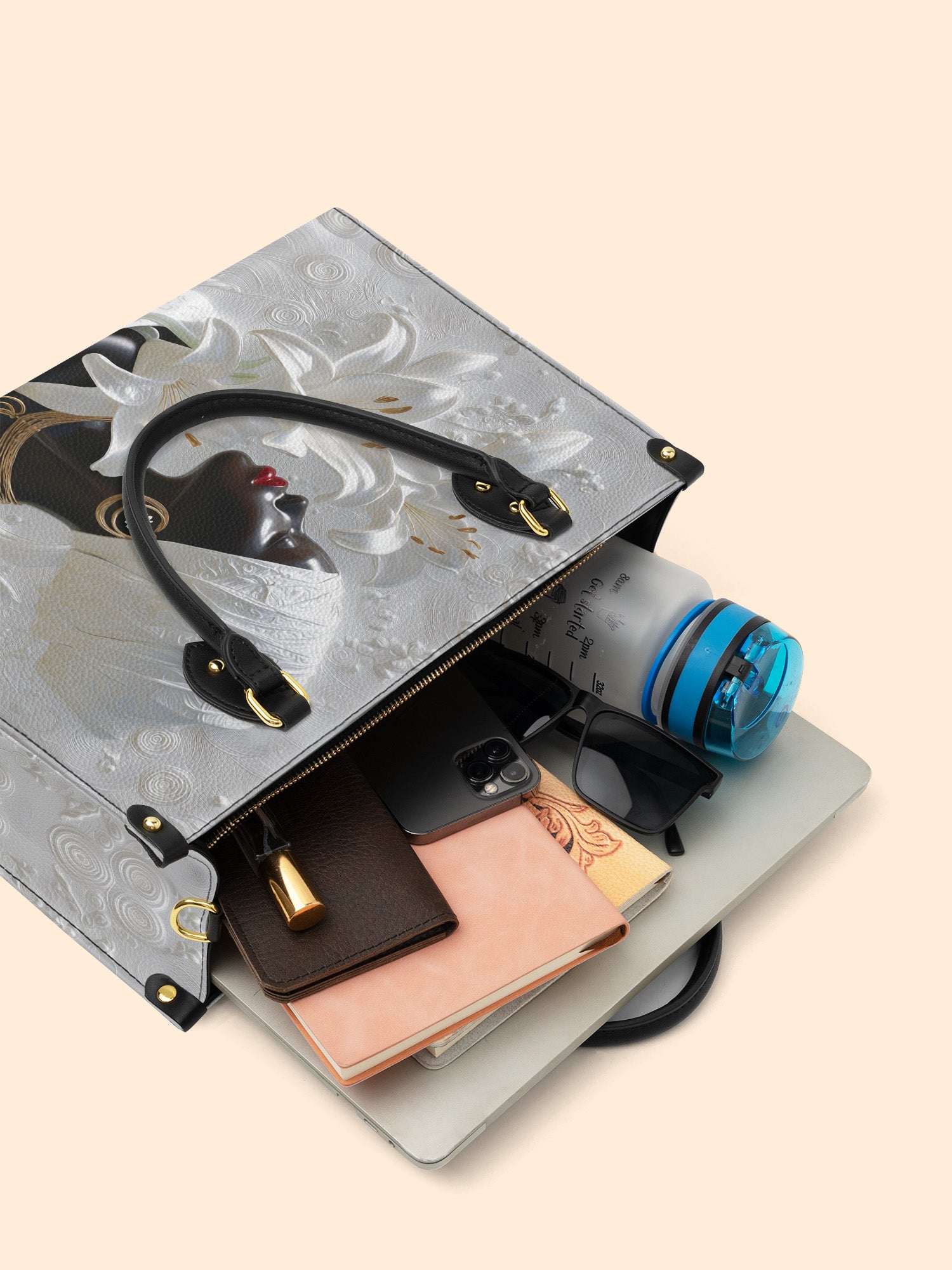 African Aureole Premium Leather Handbag QR0XD532