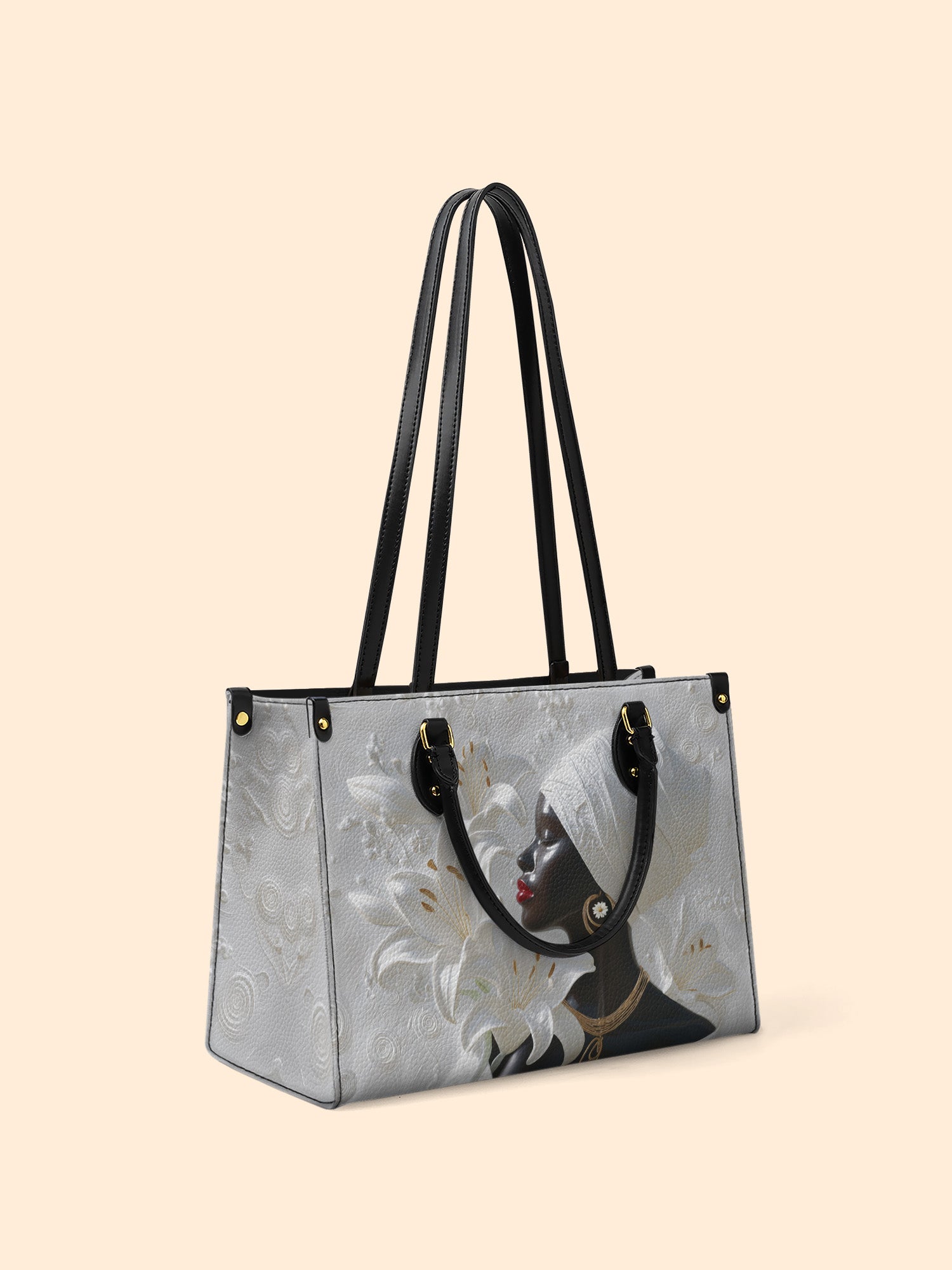 African Aureole Premium Leather Handbag QR0XD532