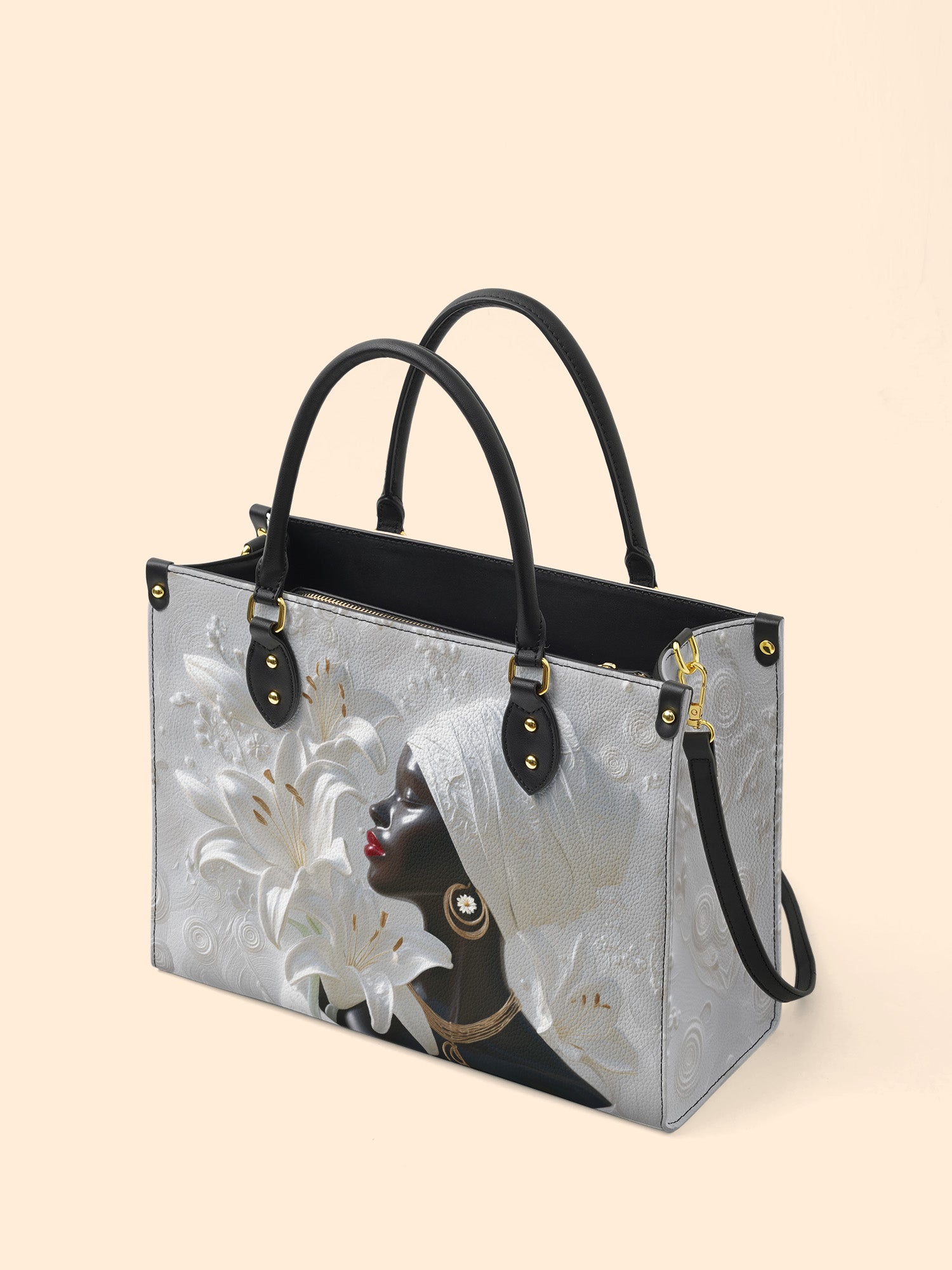 African Aureole Premium Leather Handbag QR0XD532