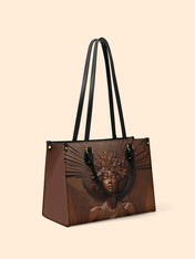 Ebony Bloom Premium Leather Handbag QR0TD343