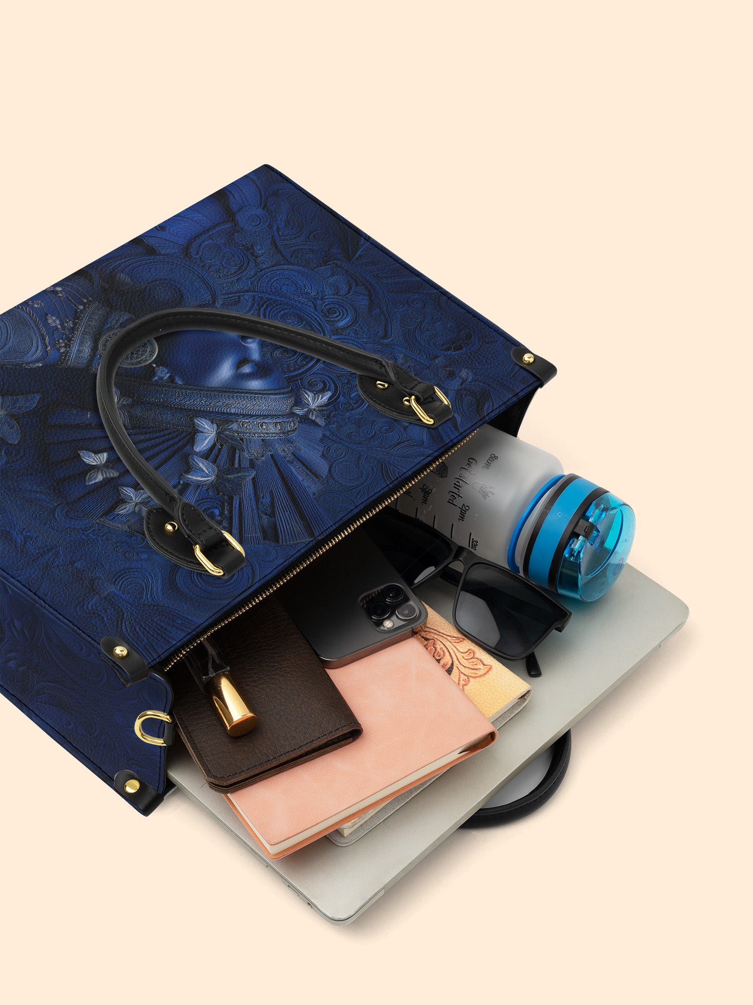 Crowned Soul Premium Leather Handbag QR0XD649