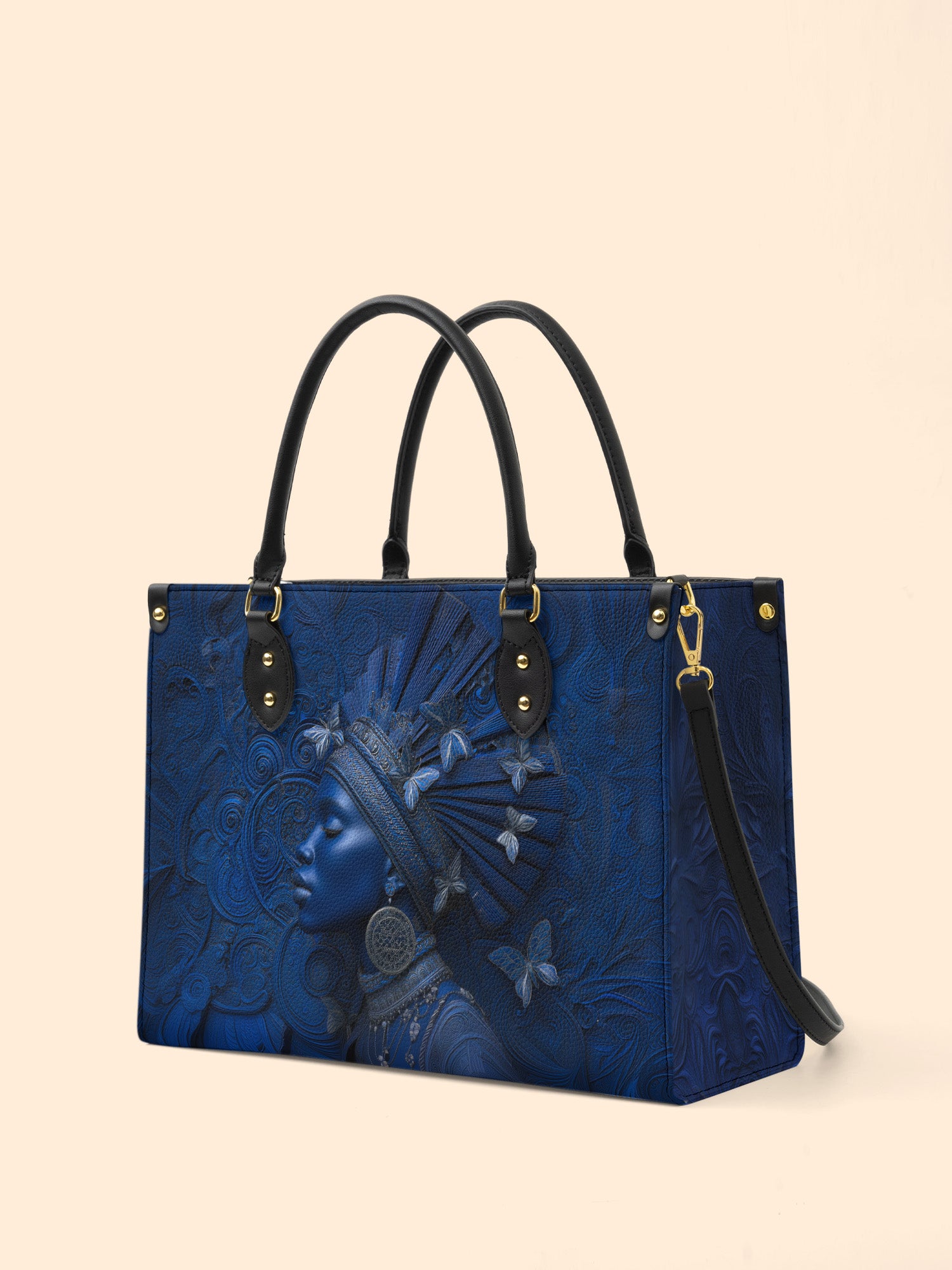 Crowned Soul Premium Leather Handbag QR0XD649