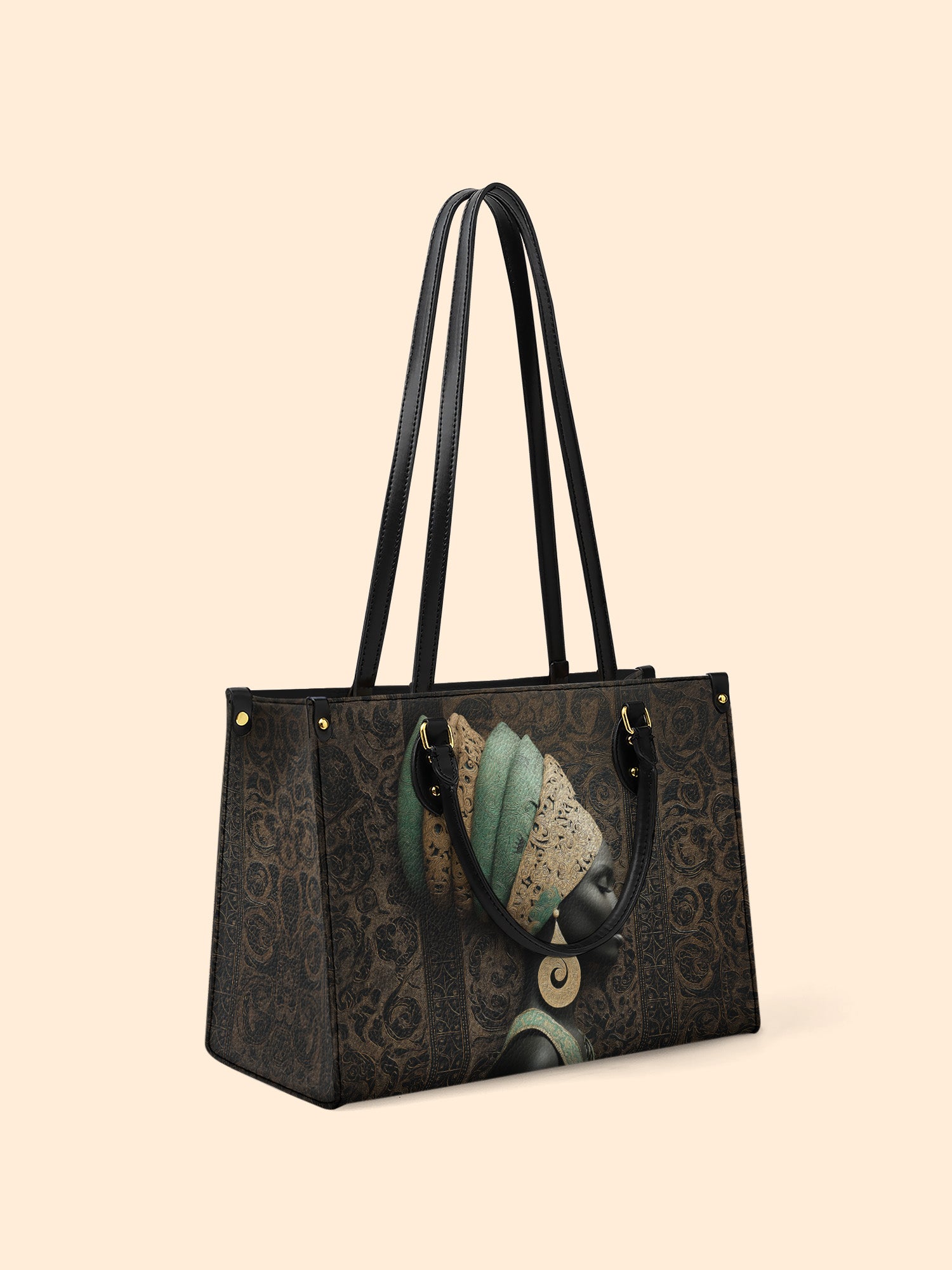 Emerald Crown Premium Leather Handbag QR0TV167