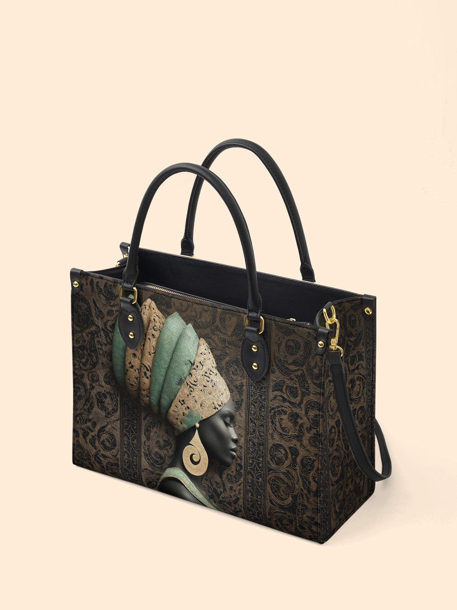 Emerald Crown Premium Leather Handbag QR0TV167