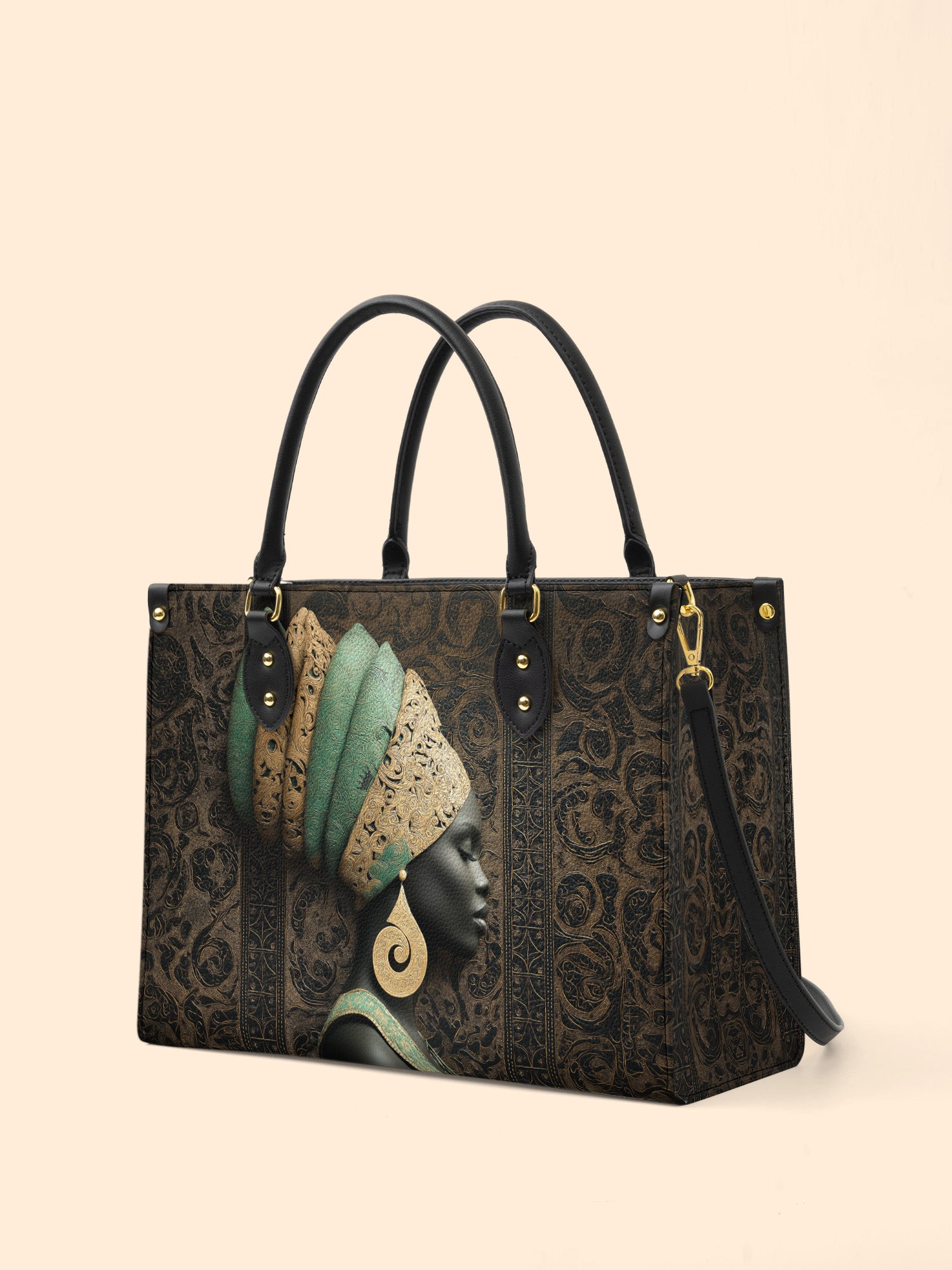 Emerald Crown Premium Leather Handbag QR0TV167