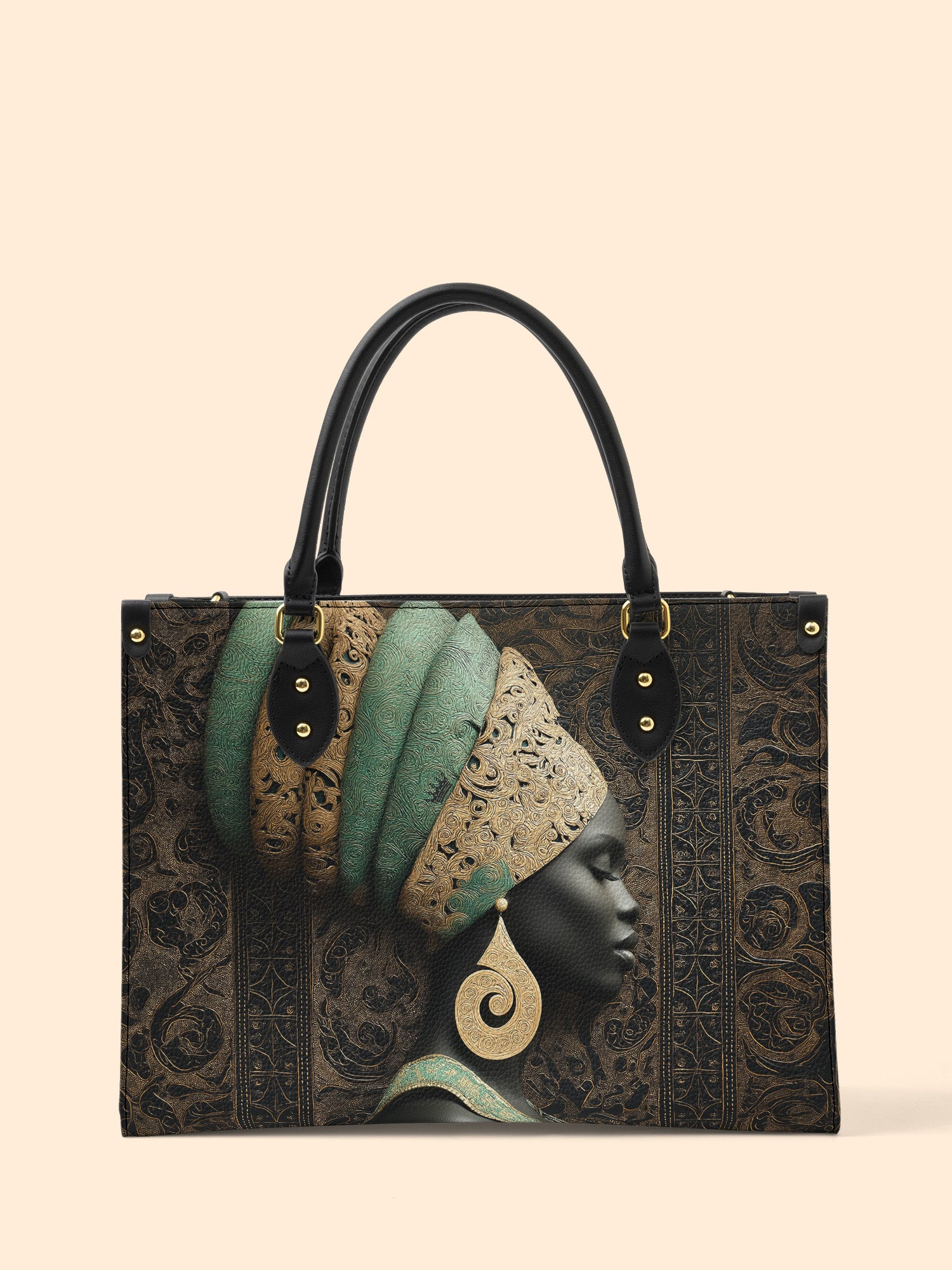 Emerald Crown Premium Leather Handbag QR0TV167