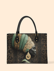 Emerald Crown Premium Leather Handbag QR0TV167