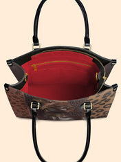 Leopard Queen Premium Leather Handbag QR0TD427