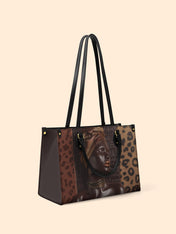 Leopard Queen Premium Leather Handbag QR0TD427