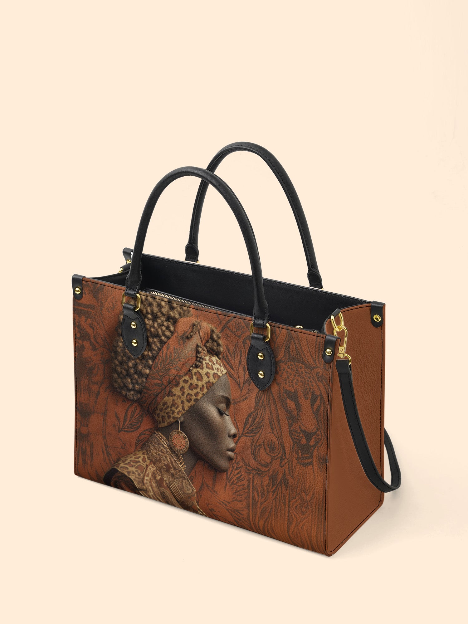 Savanna Spirit Premium Leather Handbag QR0TD430