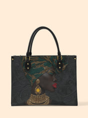 Verdant Majesty Premium Leather Handbag QR0XD745
