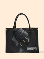 Pure Ebony Premium Leather Handbag