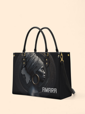 Pure Ebony Premium Leather Handbag