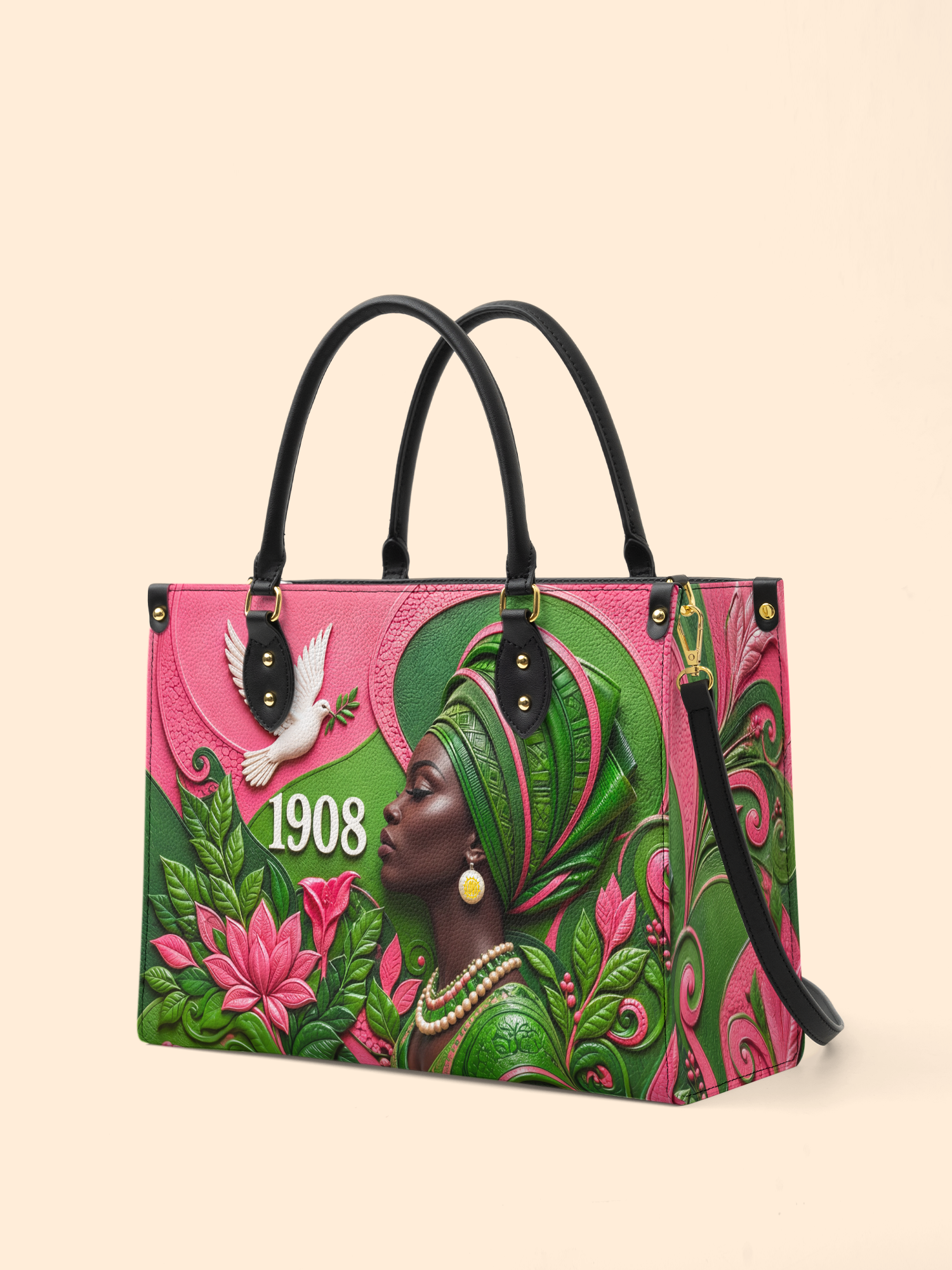 Rooted Grace Premium Leather Handbag QR0TD707