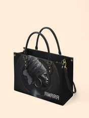 Pure Ebony Premium Leather Handbag