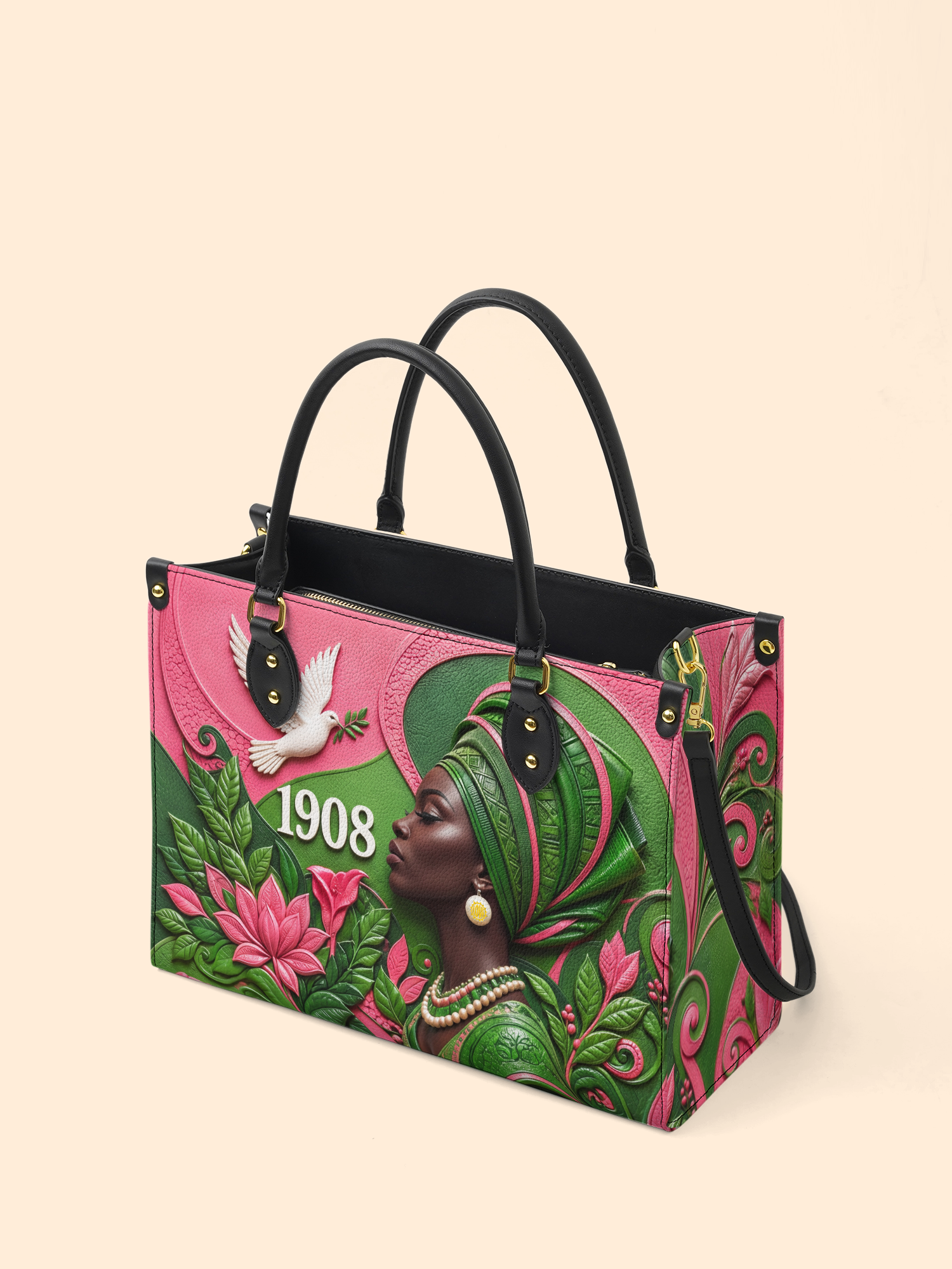 Rooted Grace Premium Leather Handbag QR0TD707