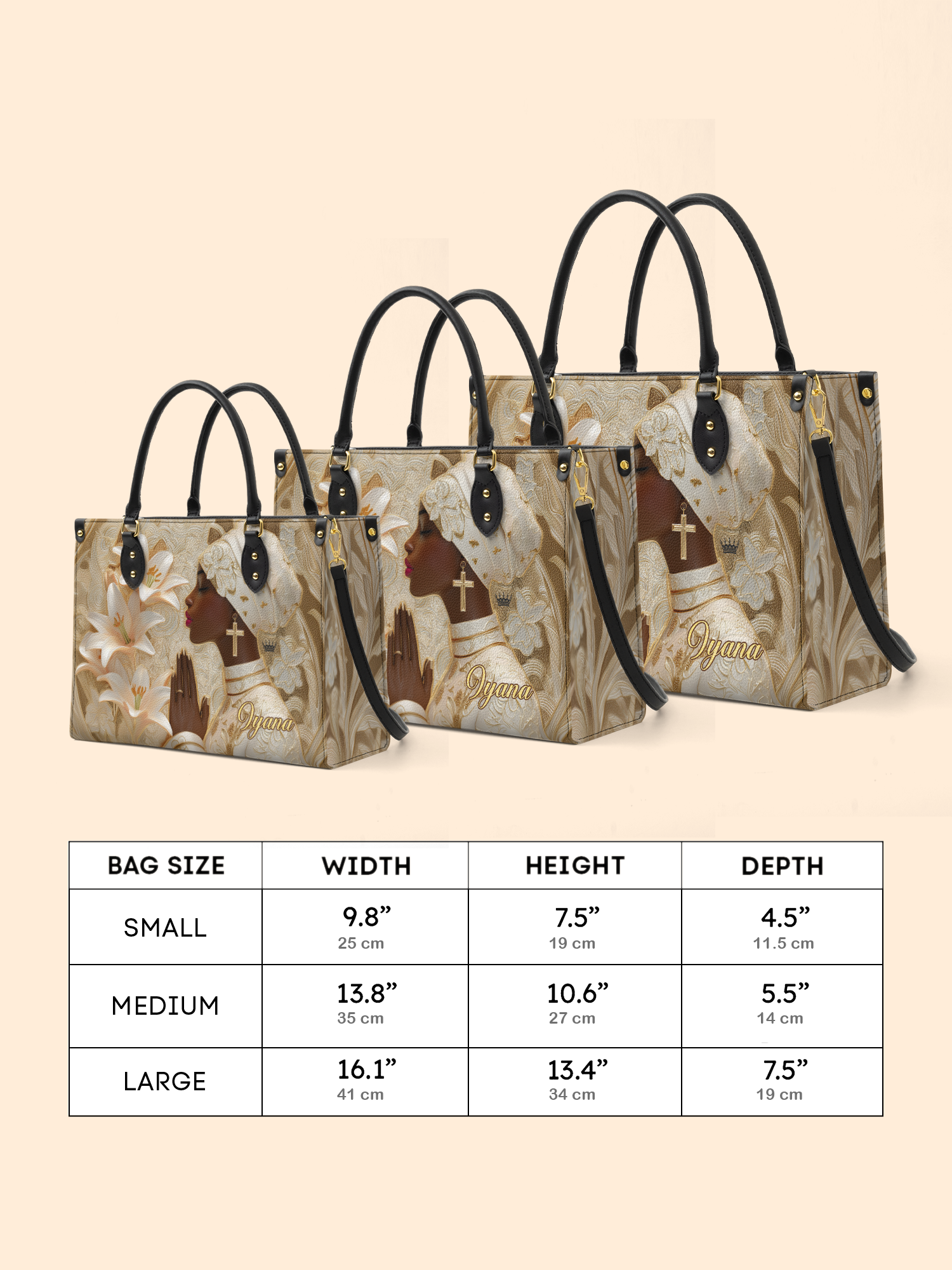 Divine Melanin Premium Leather Handbag