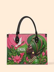 Rooted Grace Premium Leather Handbag QR0TD707